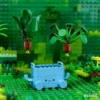 Lego-Bausteine 10349, fröhlicher Topf, Mini-Pflanzen, kleine grüne Pflanzen, Blumenstrauß-Serie, zusammengebautes Spielzeug für Kinder, Geschenk 3