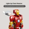 LEGO-Bausteine 76206, Iron Man-Bausteine, Marvel-Serie, männliche und weibliche Kinderbausteine, Spielzeug, Geschenk 3