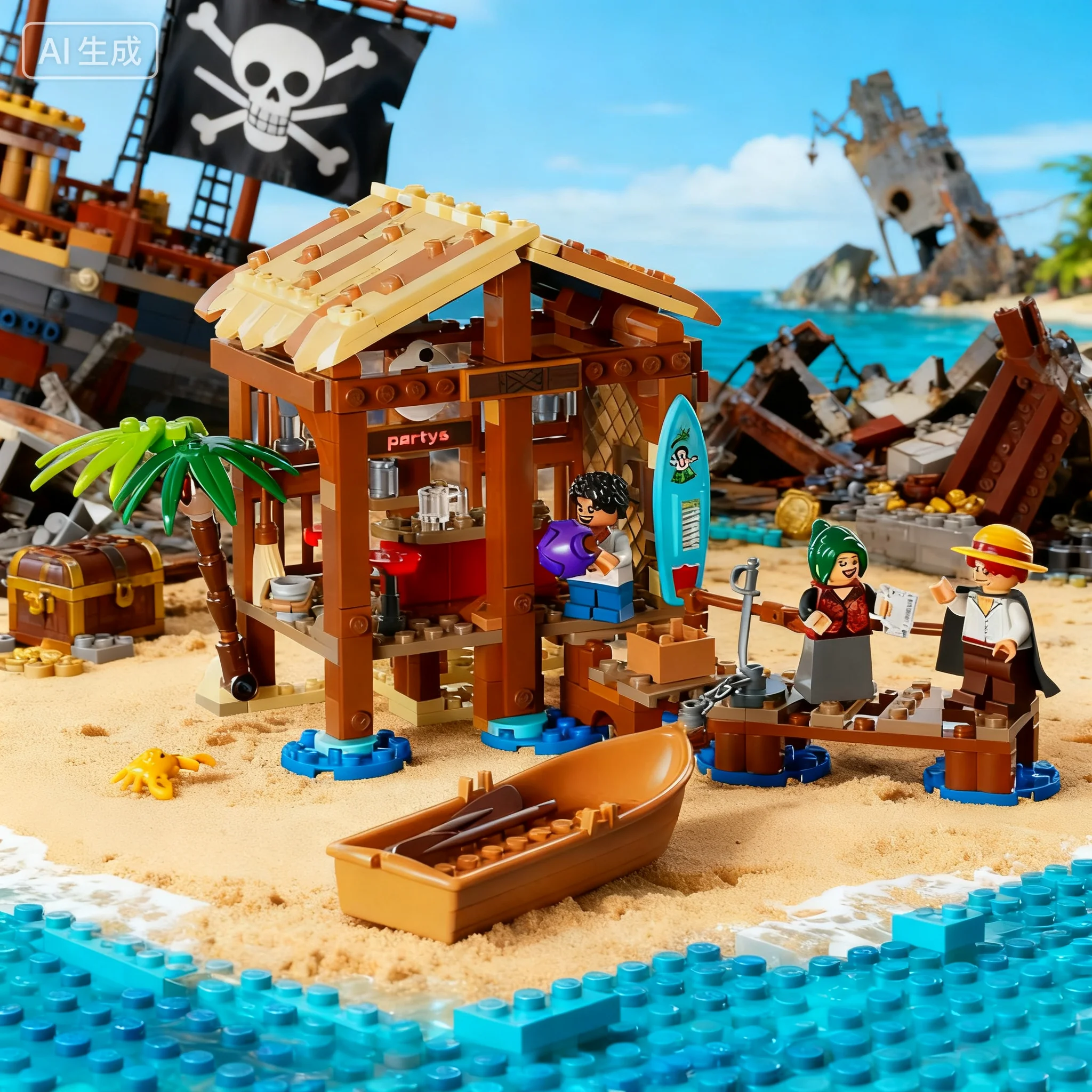 Lego One Piece Serie 75636, Windmühle, Dorfhütte, Jungen und Mädchen, Kinderpuzzle, Bauspielzeug, Geschenk 4
