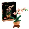 LEGO-Bausteine, Blumenserie 10343 10328 10311 10368, Blumenstrauß-Sammlung, Bonsai-Pflanzen, Heimdekoration, Ornamente