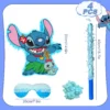 Stitch Theme Piñata, 4-teiliges Stitch Party Pinatas Set – 14,6 Zoll Stitch Pinata Augenbinde Pinata Stick etc Stitch Party Games Supplies 6