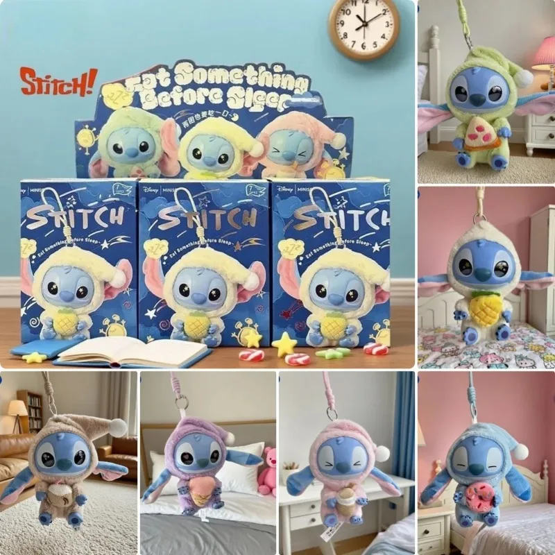 2025 Neue Stitch Sleep-Serie | Vinyl-Clip-Schlüsselanhänger | Louis Plüsch-Überraschungsbox Weihnachten 5