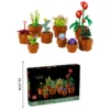 Lego 10329 Icon kleine Pflanzenkollektion, künstliche Blumen in 9 konstruierbaren Terrakotta-Töpfen, Pflanzenkollektion, Heimdekoration 6