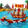 LEGO Bausteine, Neujahrsserie, Neujahrskalender 40678, Festivalkalender, männliche und weibliche Puzzle-Spielzeuge, Bausteine, Geschenke 2