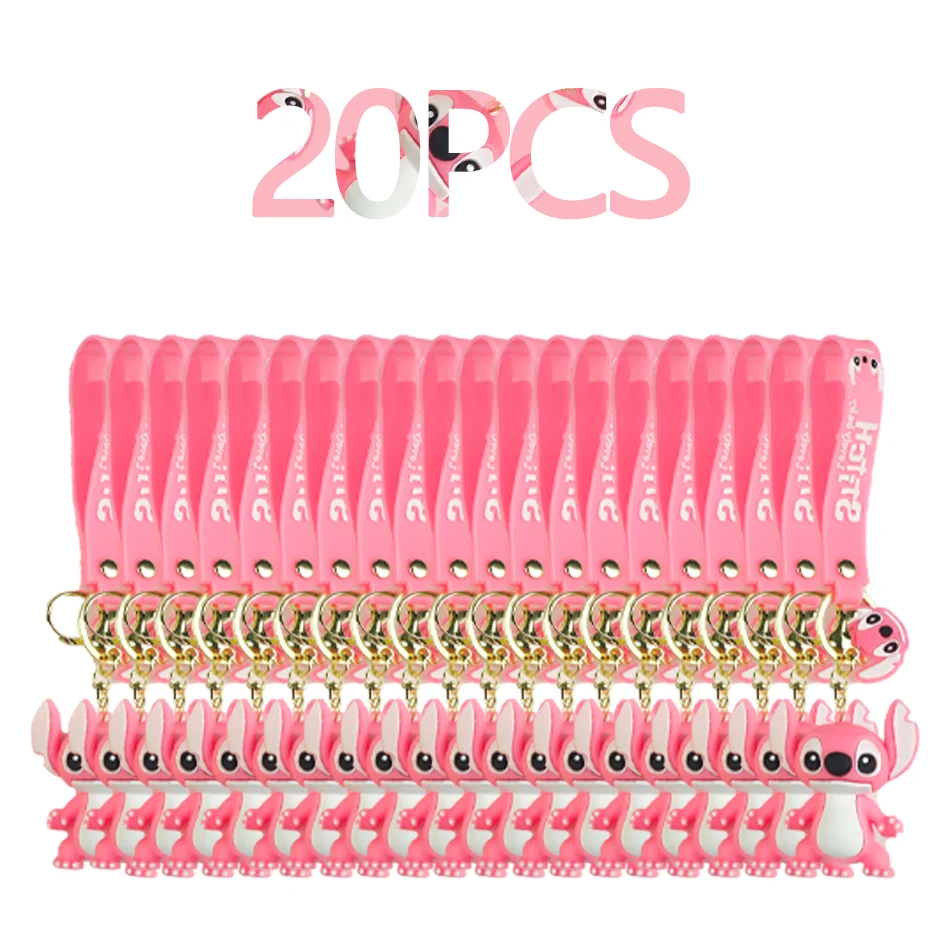 NEUE 2025 Heiße verkäufe 12/20PCS Großhandel Animation Disney Schlüsselbund ACG Stich Neue Cartoon Schlüsselbund Anhänger Auto Spielzeug kinder Geschenk 5