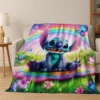 Niedliches Stitch-Monster 2026-Cartoon-Flanelldecke im neuen Stil, warme und gemütliche weiche Überwurfdecke für Zuhause, Schlafzimmer, Bett, Sofabezug, Kind 2
