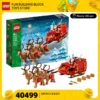 LEGO 40499 Rentierschlittenfahrzeug des Weihnachtsmanns für Jungen und Mädchen – pädagogisches Baustein-Weihnachtsgeschenk 1