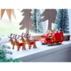Lego-Blockspielzeug 40499 Weihnachtsmann-Schlitten-Spielzeug, Desktop-Dekoration, Ornament, Block, Geschenke für Jungen und Mädchen 3