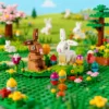 LEGO Bausteine 40523 Ostern-Kaninchen-Welpen-Serie, zusammengebautes Puzzle-Spielzeug für Kinder, Geschenk 3
