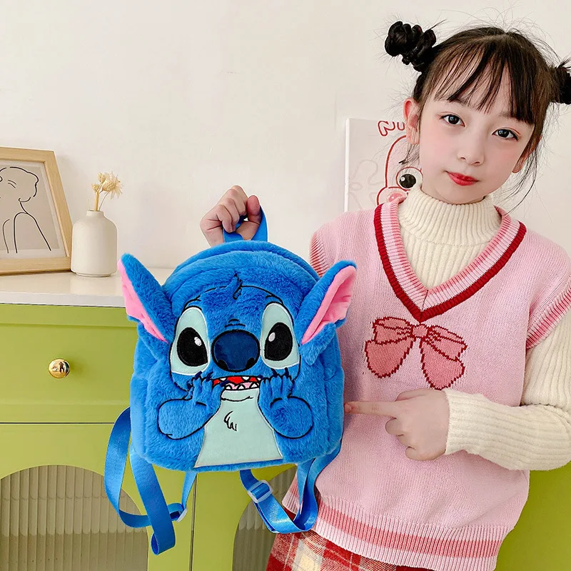 Neue Cartoon Stich Kinder Rucksack Plüsch Puppe Spielzeug Baby Puppe Schultasche niedlichen Cartoon Kindergarten Rucksack 6