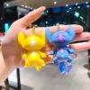 20PCS Großhandel Lilo & Stitch Spielzeug Keychian Anime Anhänger Cartoon Figur Süße Rosa Engel Frauen Auto Schlüsselring Kinder Geburtstag geschenke 6