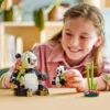 Lego Bausteine 3 und 1 Tierserie Wild Panda und niedliches Kaninchen Kinderpuzzle Spielzeugmodell DIY Spielzeug Kindergeschenk 3