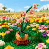 LEGO-Bausteine, Blumenserie 10343 10328 10311 10368, Blumenstrauß-Sammlung, Bonsai-Pflanzen, Heimdekoration, Ornamente 3