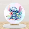 Stich Runde Zylinder Hintergrund Abdeckung Disney Thema Zylindrischen Kuchen Tisch Abdeckung Baby Dusche Geburtstag Party Foto Hintergrund 2