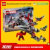 LEGO-Bausteine 76292, Captain America vs. Red Hulk, Bausteine für Jungen und Mädchen bauen und zusammenbauen, Kinderspielzeuggeschenke 1