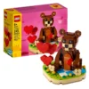 Lego Block Square Head Serie 40462, Valentinstag, kleiner Bär, Jungen und Mädchen, Puzzle, Bausteine, Spielzeug, Geschenk