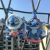 Disney Cartoon Stich Plüsch Anhänger niedlich schöne Rucksack Tasche Auto gefüllt Schlüssel bund weiche Plüsch Puppen Schlüssel ring Jungen Mädchen Geschenk 4