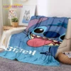 Cartoon Cute Stitch Disney Monster Decke, weiche Überwurfdecke für Zuhause, Schlafzimmer, Bett, Sofa, Picknick, Reisen, Büro, Abdeckung, Decke für Kinder 3