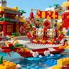 Lego Chinese Festival Series Kalender 40678 Spleiß- und Bausteine für Kinder, Spielzeuggeschenke 2