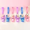 Disney Anime Stich Schlüsselanhänger Niedliche Figur Puppe Rucksack Anhänger Auto Schlüsselanhänger Zubehör Schultasche Anhänger Spielzeug Geschenk für Kinder