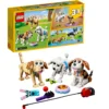 LEGO 3-in-1-Serie 31137 Süße Welpen, Jungen und Mädchen bauen Bausteine zusammen, Kinderspielzeug als Geschenk