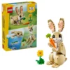 Lego Bausteine 3 und 1 Tierserie Wild Panda und niedliches Kaninchen Kinderpuzzle Spielzeugmodell DIY Spielzeug Kindergeschenk