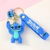 Disney Anime Stich Schlüsselanhänger Niedliche Figur Puppe Rucksack Anhänger Auto Schlüsselanhänger Zubehör Schultasche Anhänger Spielzeug Geschenk für Kinder 2