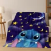 Niedliches Stitch-Monster 2026-Cartoon-Flanelldecke im neuen Stil, warme und gemütliche weiche Überwurfdecke für Zuhause, Schlafzimmer, Bett, Sofabezug, Kind 4