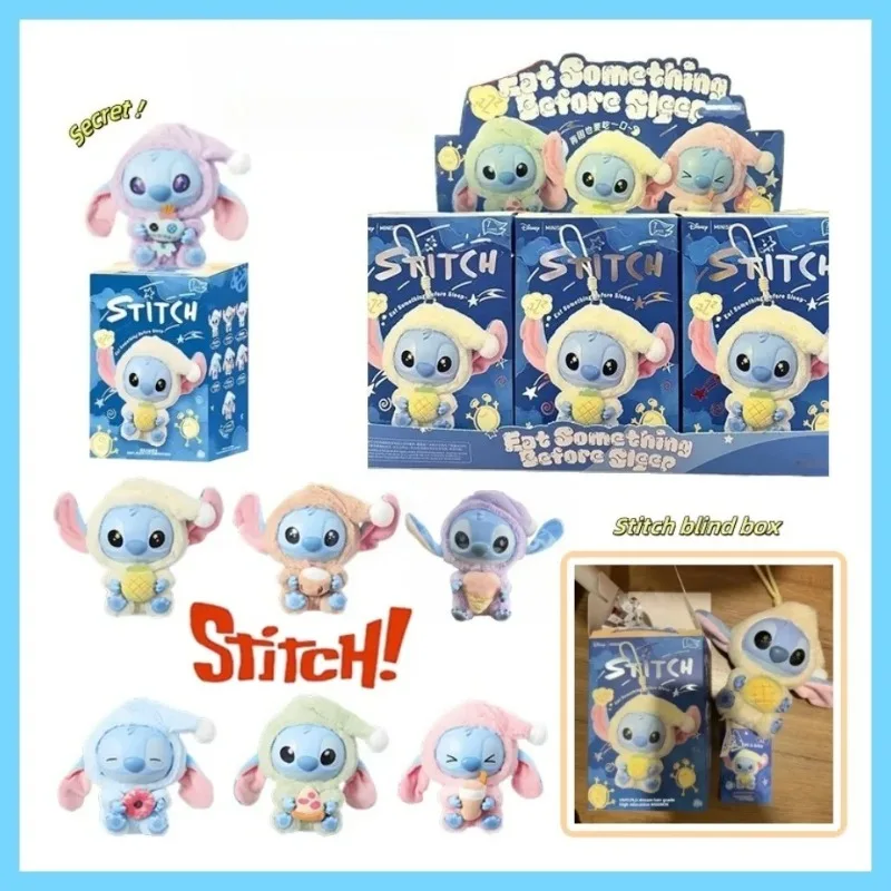 2025 Neue Stitch Sleep-Serie | Vinyl-Clip-Schlüsselanhänger | Louis Plüsch-Überraschungsbox Weihnachten