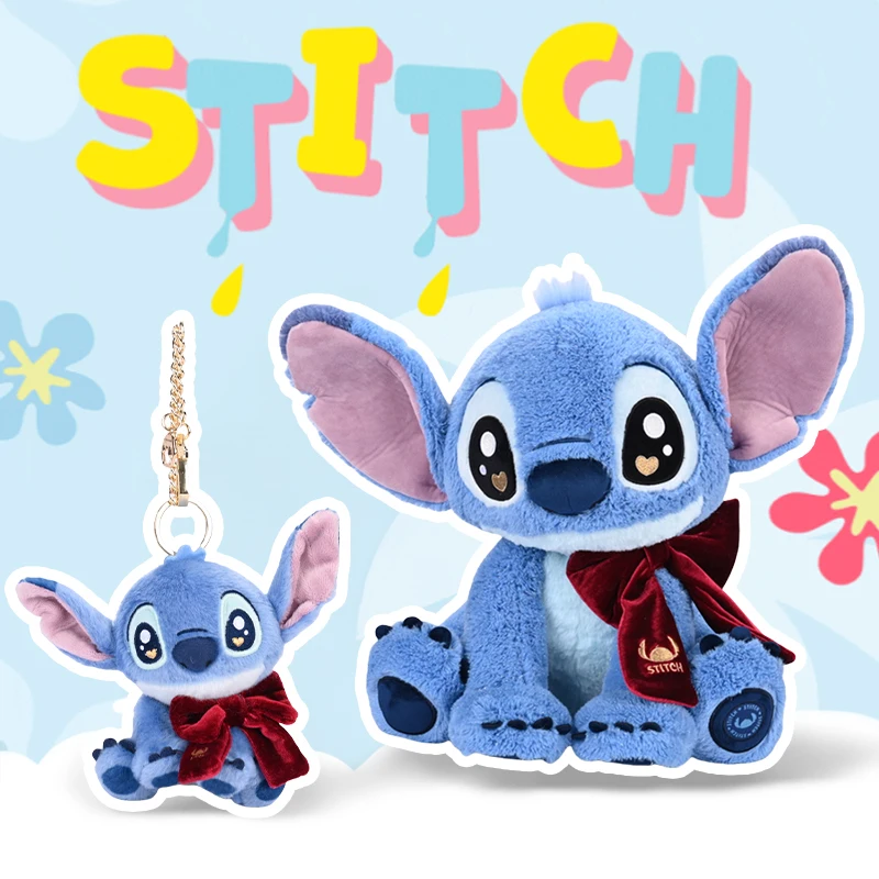 Disney Stitch Kawaii Stofftiere Puppe Schlüsselanhänger Rucksack Anhänger Spielzeug Cartoon & Niedliche Valentinstag 4