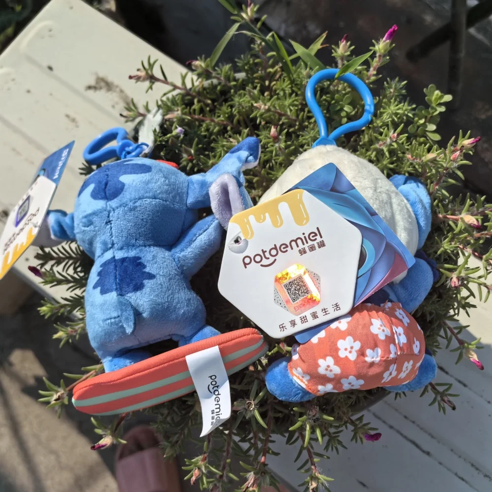 Disney Cartoon Stich Plüsch Anhänger niedlich schöne Rucksack Tasche Auto gefüllt Schlüssel bund weiche Plüsch Puppen Schlüssel ring Jungen Mädchen Geschenk 3