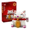 Lego Lucky Cat 40813, Bausteine, Neujahrsdekoration, Ziegelmodell, Bildung, DIY, Spielzeug, Kindergeschenke