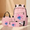Stitch-Rucksack mit großem Fassungsvermögen, Cartoon-Preppy-Nylontasche, Einkaufstasche und Federmäppchen für den täglichen Pendelverkehr und den Schulanfang, auf Reisen 3