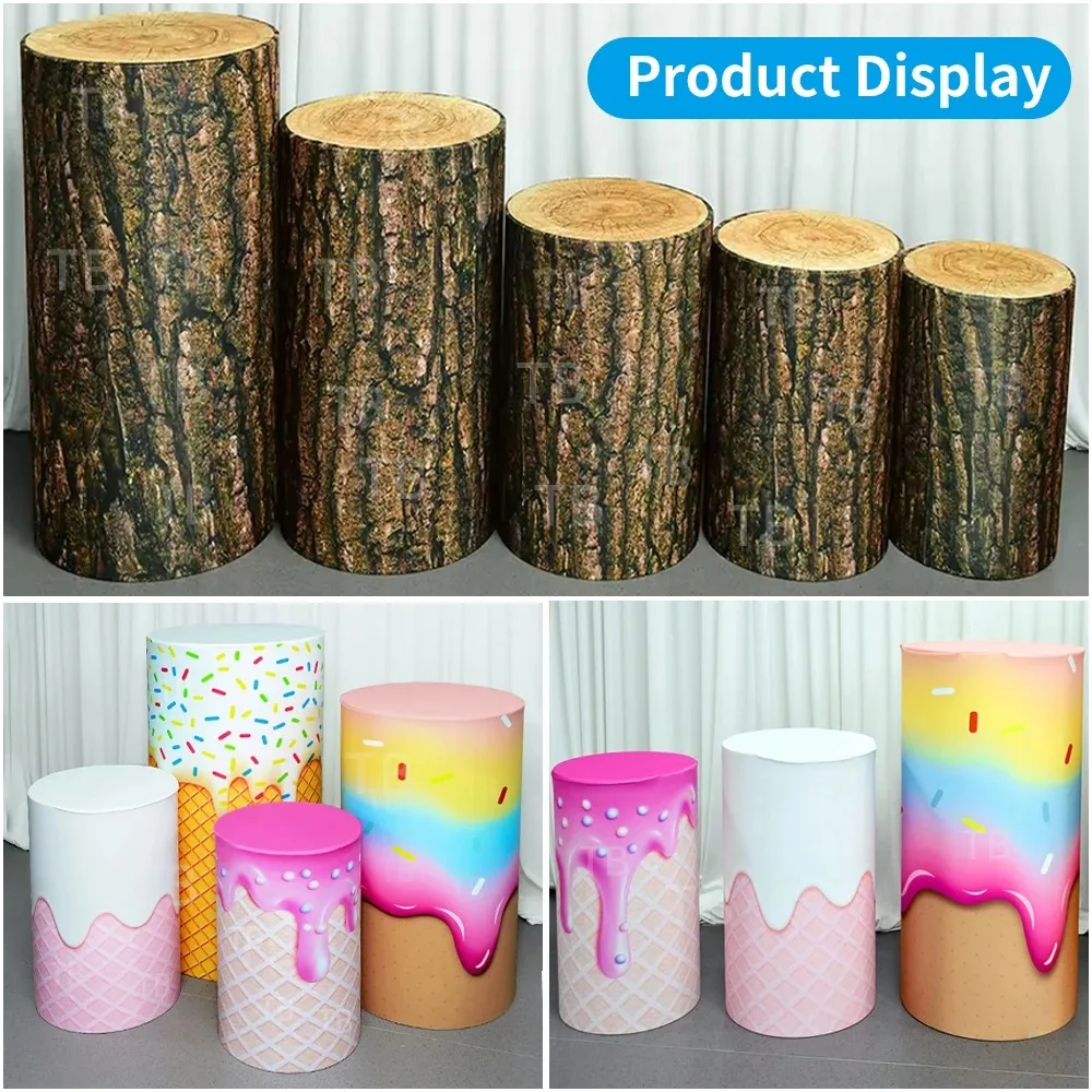 Stich Runde Zylinder Hintergrund Abdeckung Disney Thema Zylindrischen Kuchen Tisch Abdeckung Baby Dusche Geburtstag Party Foto Hintergrund 5