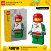 LEGO 40819 Großformatiger F1-Rennfahrer, kleiner Mann, Ornament für Jungen und Mädchen, Puzzle-Bauspielzeug 1