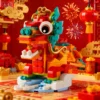 LEGO Bausteine Festival Serie 40573 40611 Kreativer Weihnachtsbaum Kinderpuzzle Bausteine Spielzeug Geschenk Ornament 3