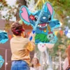 Stitch Theme Piñata, 4-teiliges Stitch Party Pinatas Set – 14,6 Zoll Stitch Pinata Augenbinde Pinata Stick etc Stitch Party Games Supplies 4