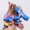 Cartoon Disney Lilo & Stitch Silikon Anhänger Schlüsselanhänger für Frauen Männer Fans Schöne Blau Lila Stich Engel Schlüsselanhänger Geschenk Großhandel 5