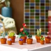 Lego 10329 Icon kleine Pflanzenkollektion, künstliche Blumen in 9 konstruierbaren Terrakotta-Töpfen, Pflanzenkollektion, Heimdekoration 3