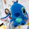 Plüsch Puppe Lilo Stitch Anime Spielzeug Kawaii Plüsch Stofftier Desktop Dekoration Ornament Cartoon Puppe Modell Kissen Hause Dekoration 4