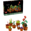 Lego 10329 Icon kleine Pflanzenkollektion, künstliche Blumen in 9 konstruierbaren Terrakotta-Töpfen, Pflanzenkollektion, Heimdekoration