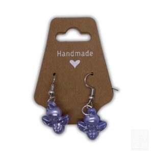 Weihnachts-Ohrringe „Engel“ – Lila