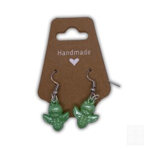 Weihnachts-Ohrringe „Engel“ – Grün