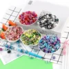 100 teile/los Acryl Linsen Spacer Perlen Gemischt Set Für DIY Schmuck Armband Halskette Ohrringe Etc Handgemachte Accessoires 2