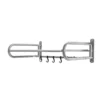 Edelstahl Mikrowelle Rack Wand montage Küchen regal Regale Theke Aufbewahrung assistent 6 Haken Küche, Wohnzimmer 5