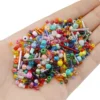 1000 Stück mehrfarbige Glas-Rocailles-Mix-Abstandsperlen in verschiedenen Größen für DIY-Schmuckherstellung, Armbänder, Halsketten, Ohrringe 3