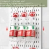 Bohrfreie, an der Wand montierte Stecktafel mit verschiedenen Zubehörten für die DIY-Aufbewahrung, ideal für Heimstudie und Organisation hinter dem Tür 3