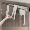 1/6-teiliger Türhaken, Türhaken-Aufbewahrungsregal ohne Bohren, Küchenschrank, Kleiderständer zum Aufhängen an der Tür, Aufbewahrungs-Kleiderkappe, k 6