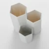 Nagellack-Nagelbürsten-Box, 3-Gitter, Organizer, Aufbewahrung, Werkzeuge, Schreibtisch-Etui, Schmuck, Kosmetik, Büro, Tisch, Rack, Halter, Make-up-Stift 5