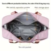 Damen-Reisetasche mit großem Fassungsvermögen, Nylon-Fitness- und Reisetasche, leichte Gepäckhandtasche, vielseitige Sporttasche, lässiger Stil 4